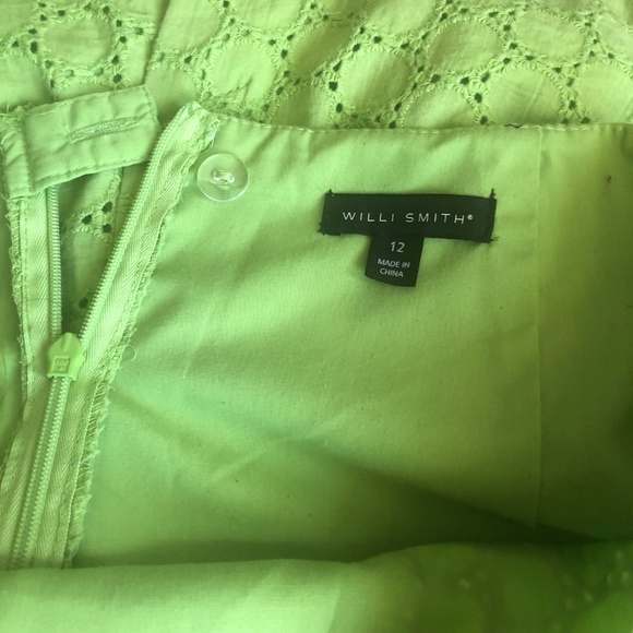 WILL SMITH - SZ 12 LIME GREEN MINI SKIRT - Picture 3 of 6